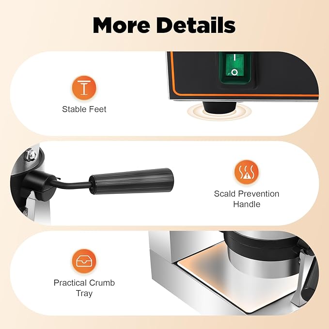 Electric Burger Baking Machine Commercial Cone Maker Double-Sided Constant