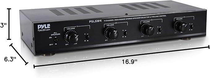 Pyle 4 Channel Speaker Selector Switch