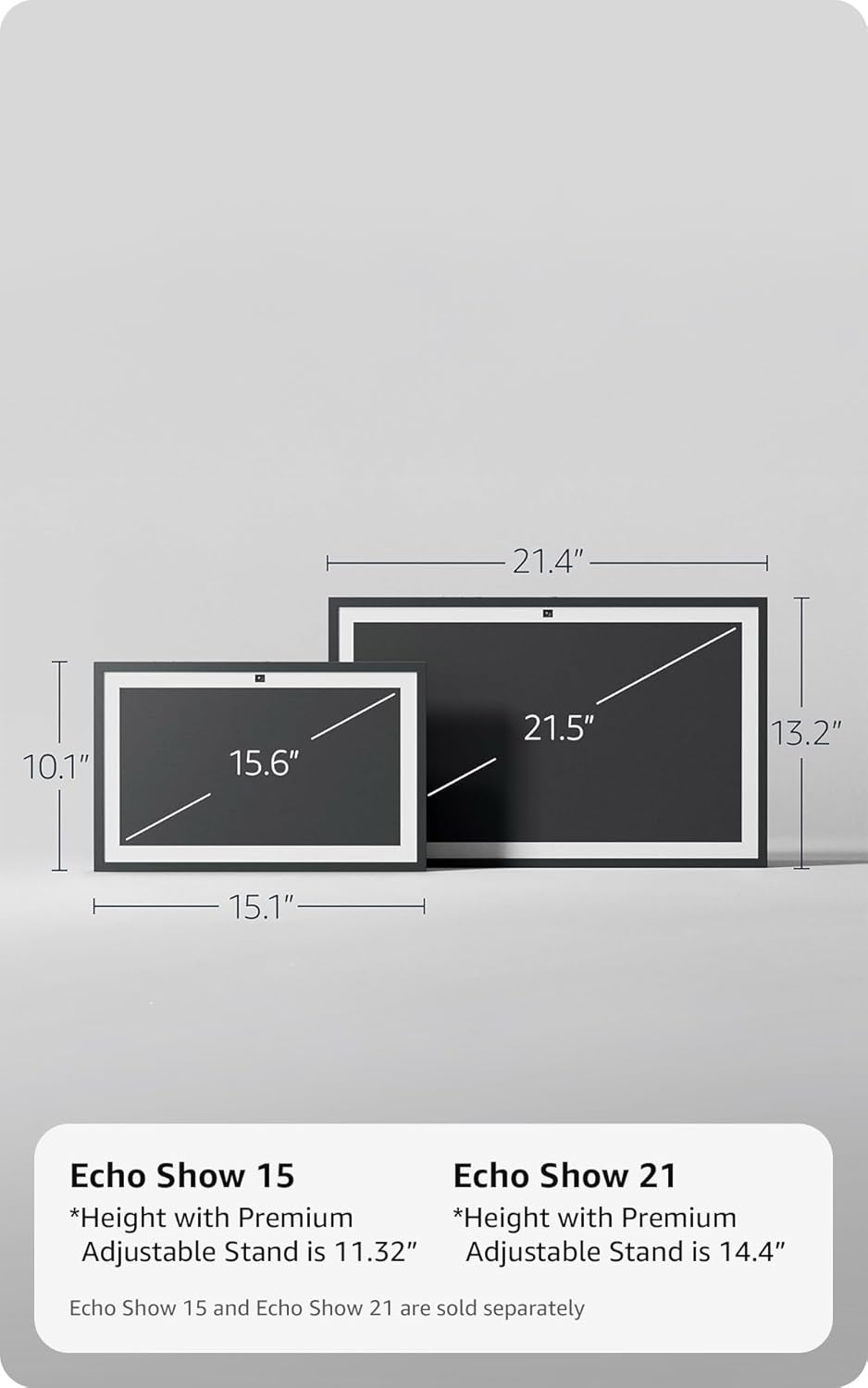 Amazon Echo Show 21 (newest model), Full HD 21" kitchen hub for home org...