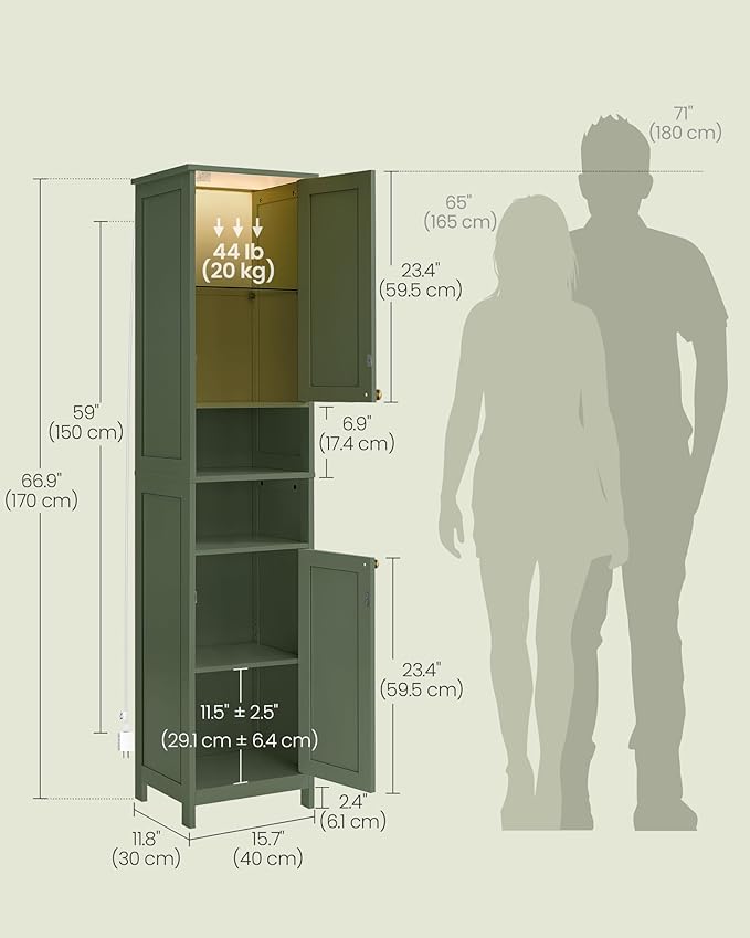VASAGLE Tall Storage Cabinet
