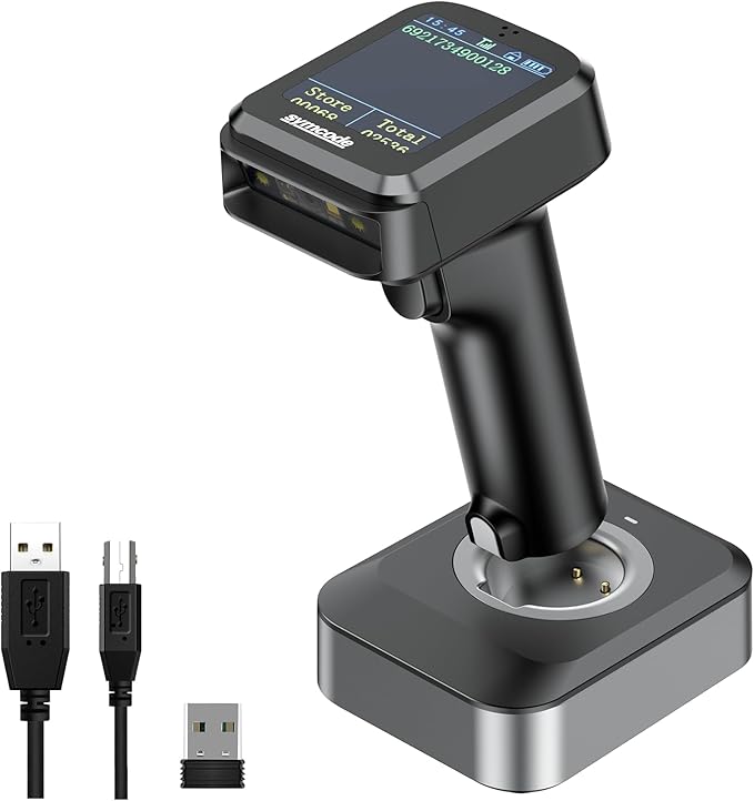 Symcode Pro 1D 2D QR Wireless Barcode Scanner