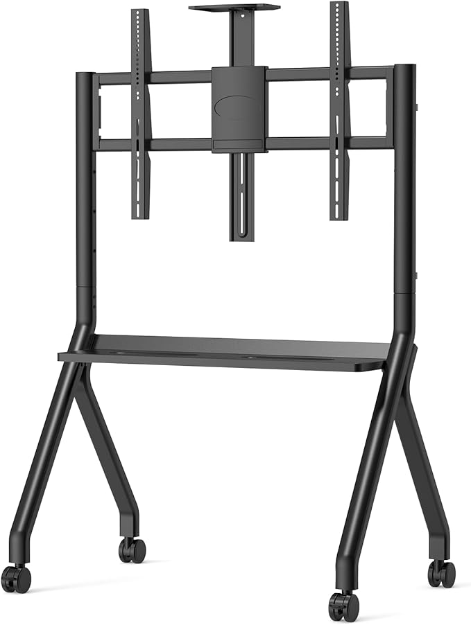 Smart Board Stand for 55-87 Inch Interactive Whiteboards, Adjustable Rolling