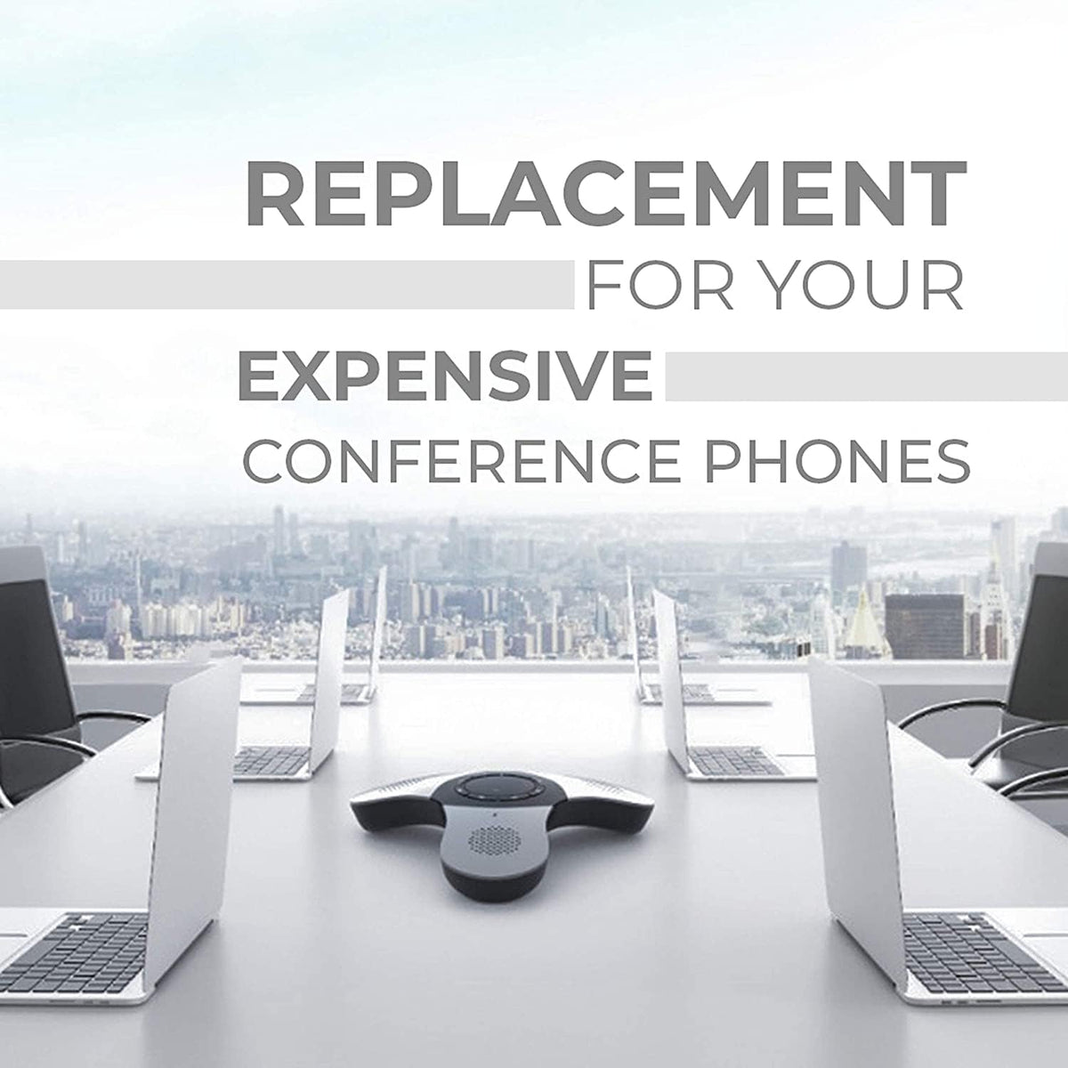Conference Speaker and Microphone, 360° Voice Pickup, Noise Reduction