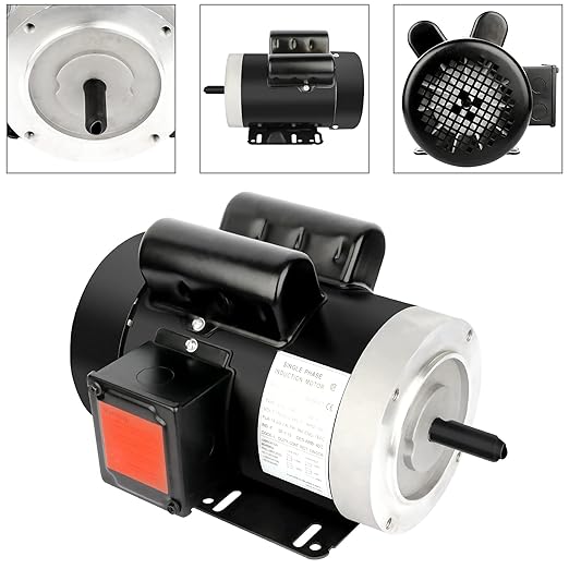 2HP Electric Motor 3450 RPM General Purpose Single Phase Motor 56C Frame