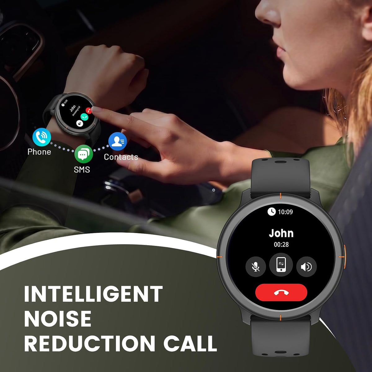 Smart Watch for Men Women, Bluetooth Calls, Activity Tracker, Android iOS