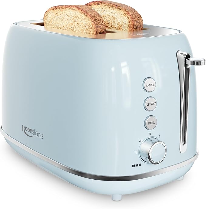 Retro 2 Slice Stainless Steel Toaster