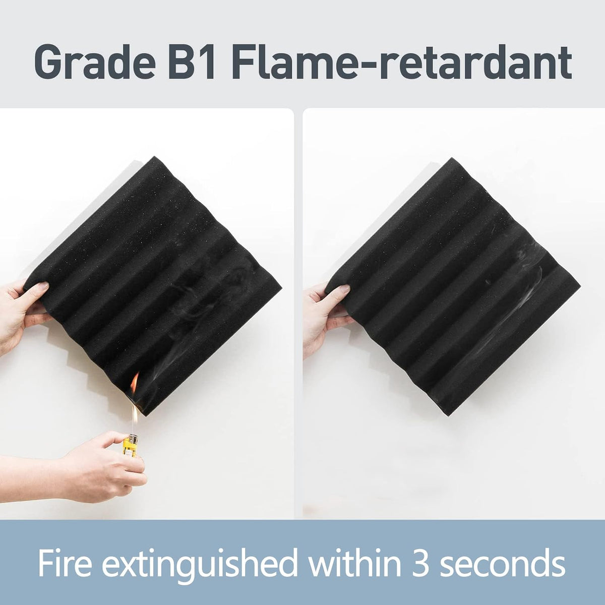 GUERRI Sound Proof Foam Panels - 12 x 12 x 2 Inches 36 Pack Wedges Acoustic F...