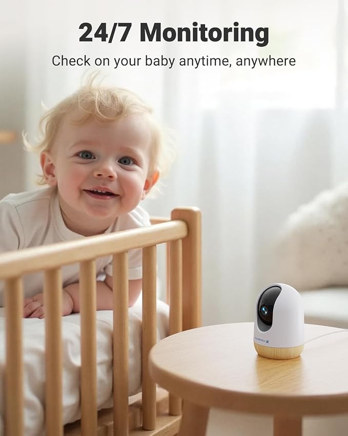 MUBVIEW Pan/Tilt Cameras for Home Security Indoor, 5MP Pet/Cat/Dog Camera (2-...