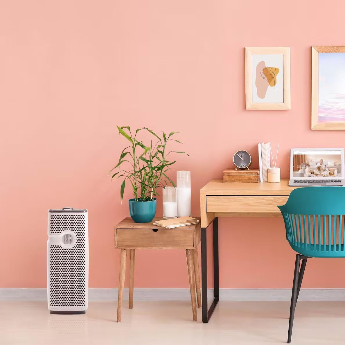 Bionaire - AER1 Mini Tower True HEPA Air Purifier for up to 164 Sq Ft