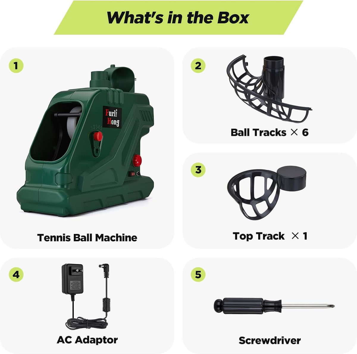 Furlihong 3819BH Portable Tennis Ball Machine