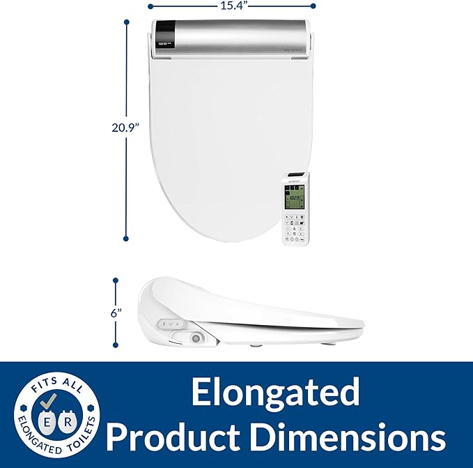 Bio Bidet BB2000 Bliss Electric Bidet Toilet Seat, Warm Water