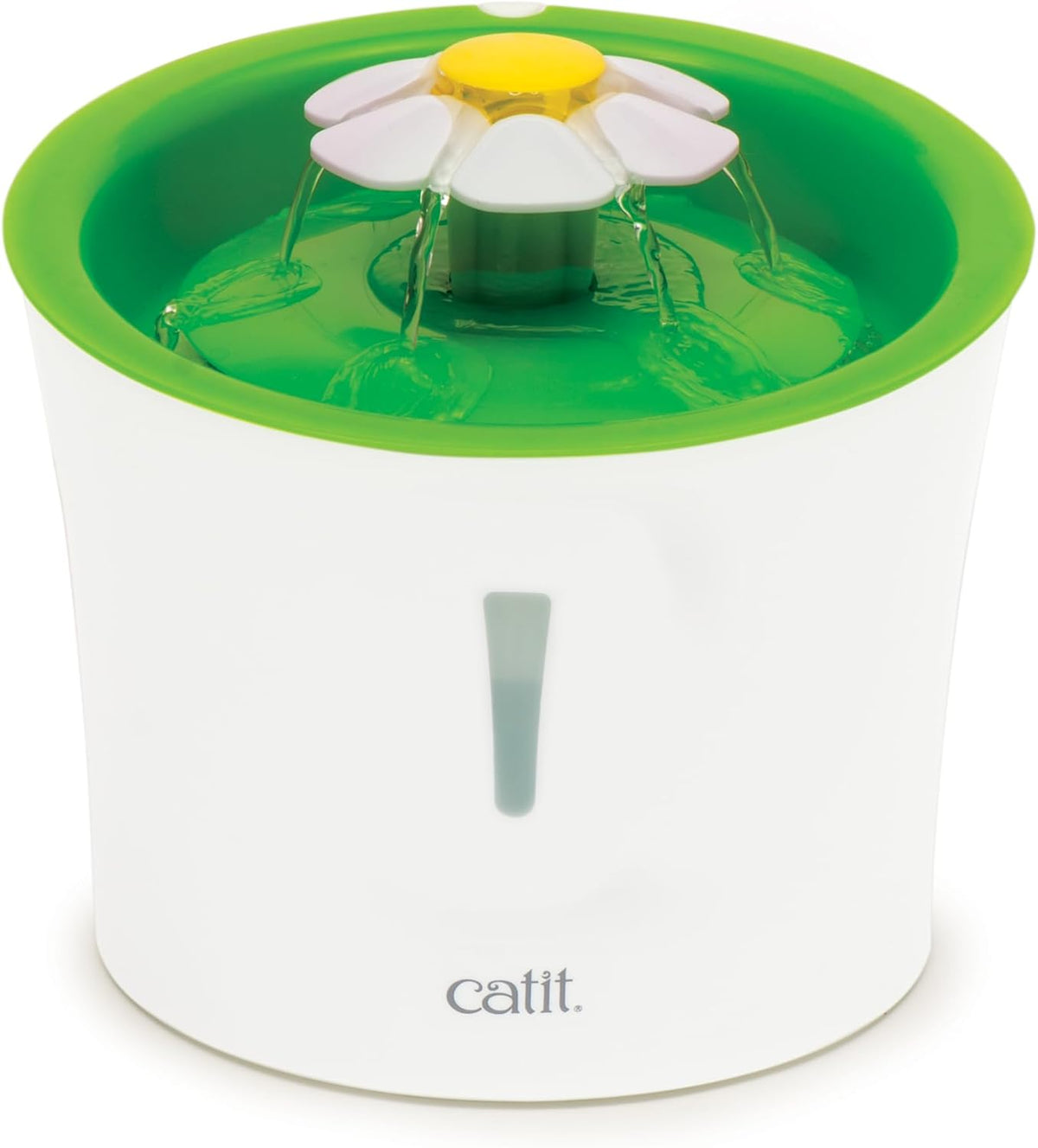 Catit LED Flower Cat Water Fountain with Triple Action Filter - 3 L - Green