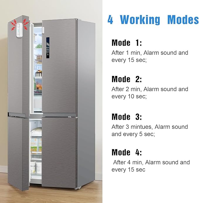 DAYTECH Fridge Door Alarm When Left Open (6PCS)