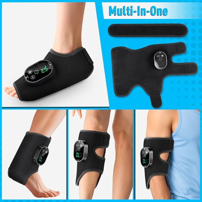 2-Pack Cordless Foot Massager for Neuropathy, Foot and Ankle Massager, Ankle