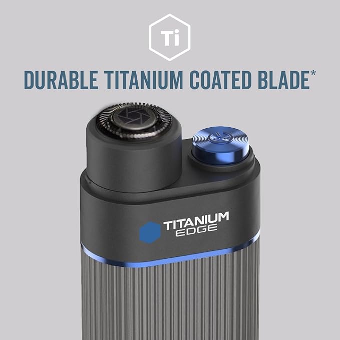 Microtouch Titanium Edge Ear & Nose Trimmer – Dual Rotary Blade Heads