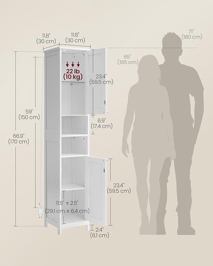 VASAGLE Tall Storage Cabinet