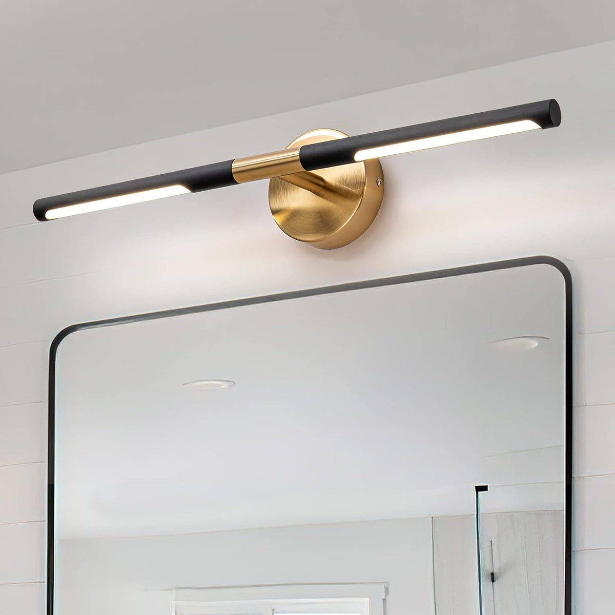 Modern Bathroom Light Fixtures Over Mirror 24 Inch, 18W 360° Rotatable Dimmab...