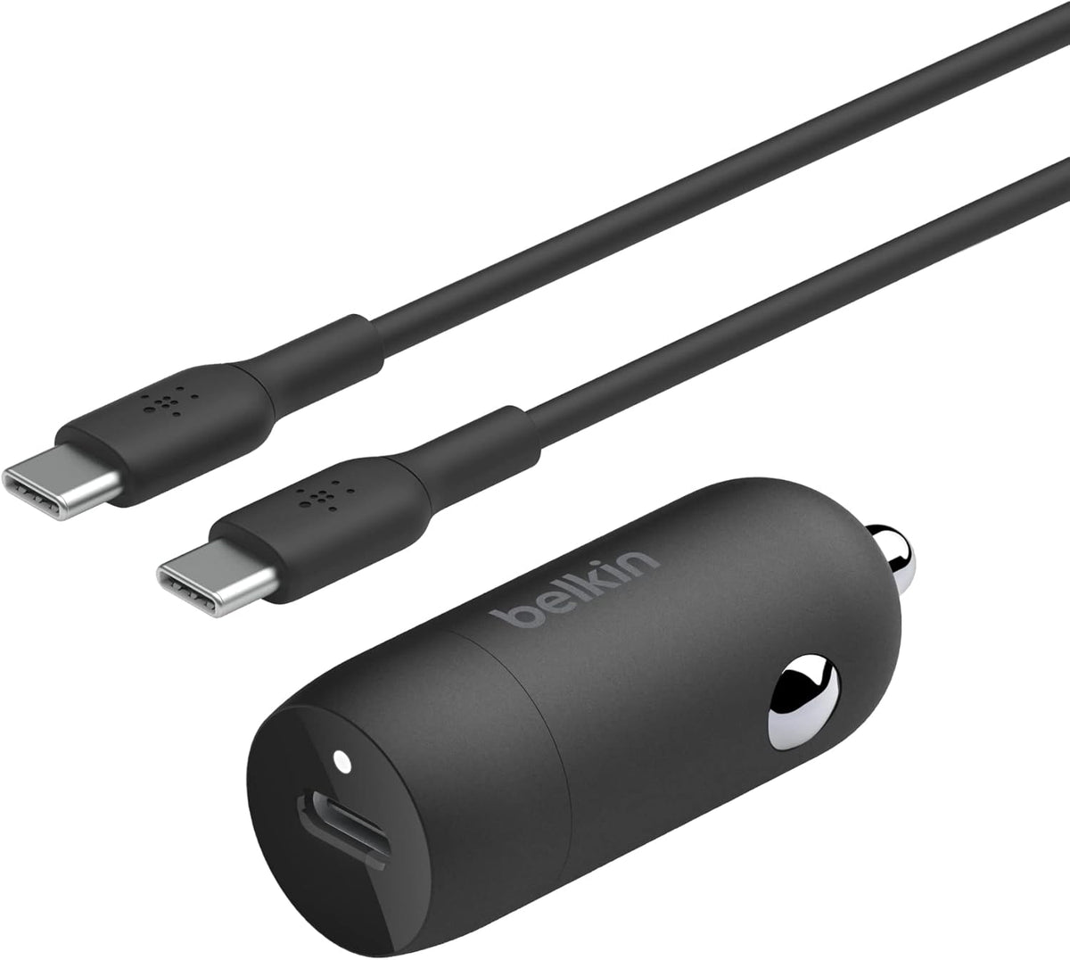 Belkin BoostCharge 30W USB-C Car Charger with USB-C Cable