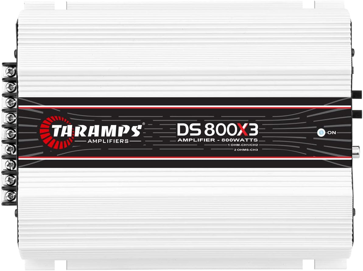TARAMPS DS800X3.1 DS 800x3 800 Watts RMS 3 Channels 1 Ohm Amplifier Multichan...