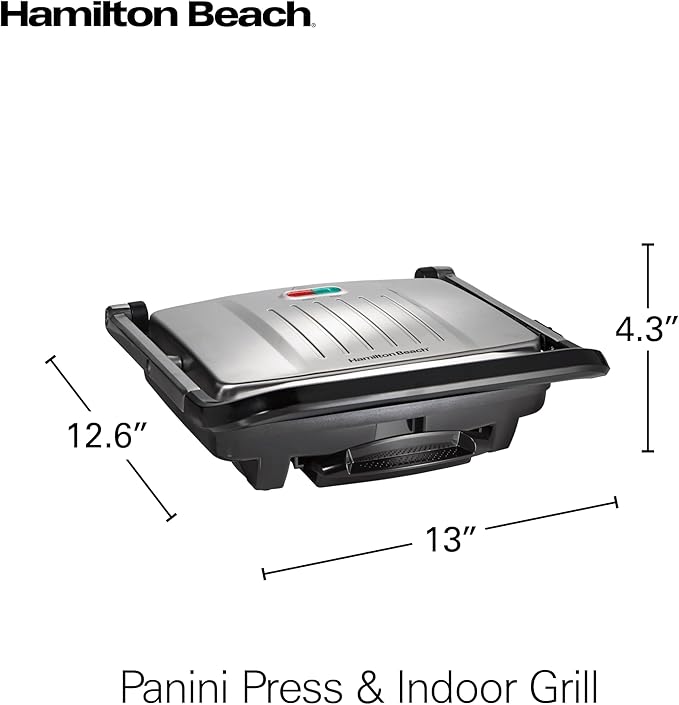 Hamilton Beach Panini Press, Sandwich Maker & Electric Indoor Grill, Upright