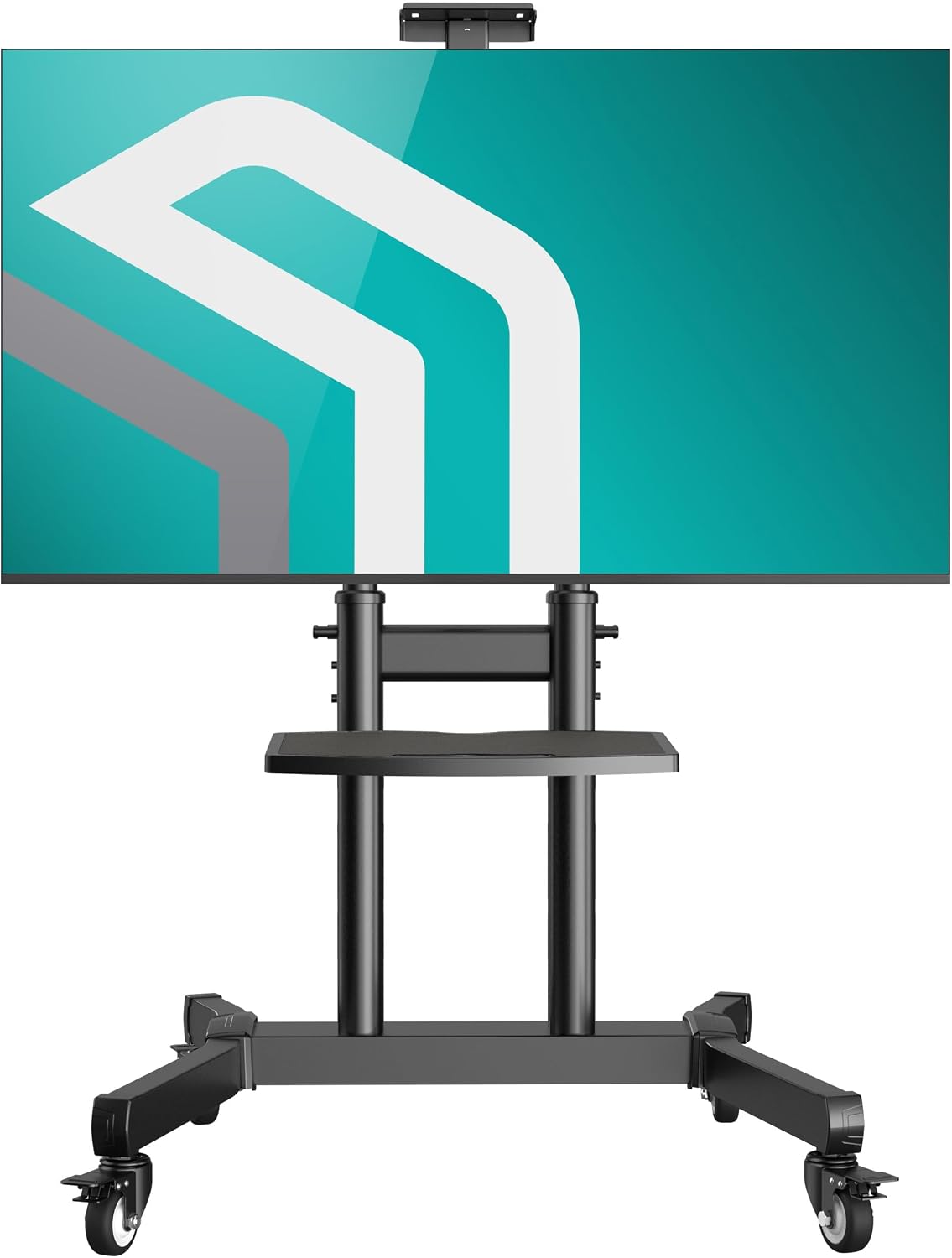 ONKRON Mobile TV Stand 50-90 Inch, up to 198.4 lbs, max VESA 800x600, Black