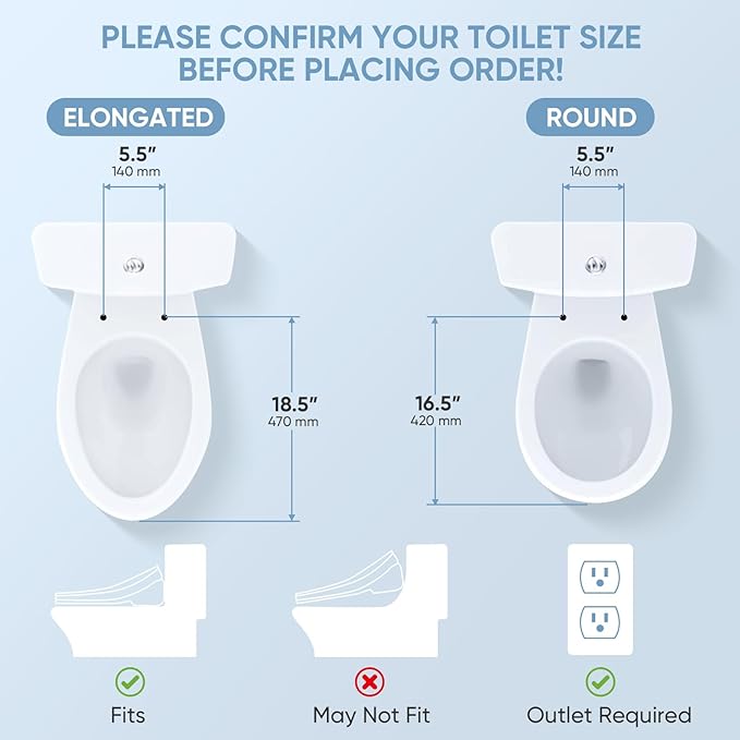 LEIVI Electric Bidet Toilet Seat