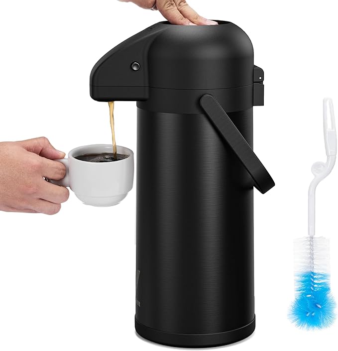 Airpot Coffee Carafe for Keeping Hot - 102 OZ/ 3.0L Coffee Dispenser -