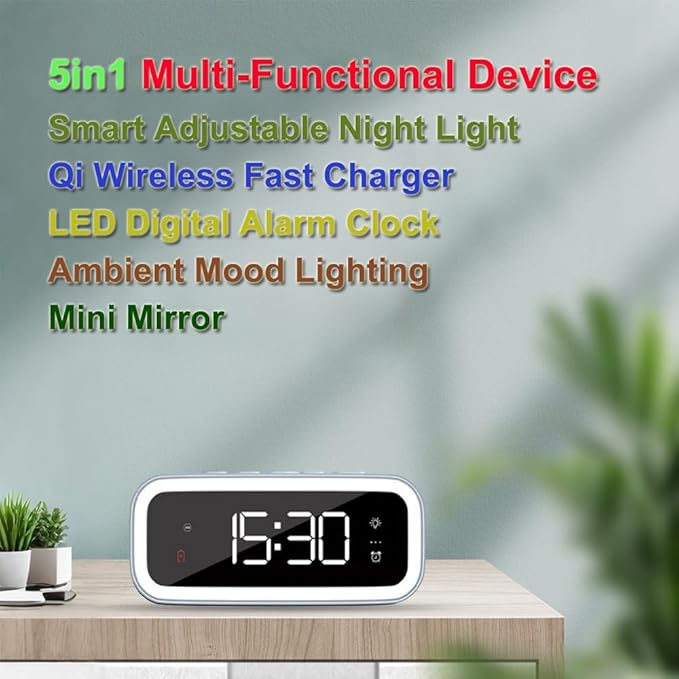 AYI 4in1 Smart Wireless Charging Alarm Clock