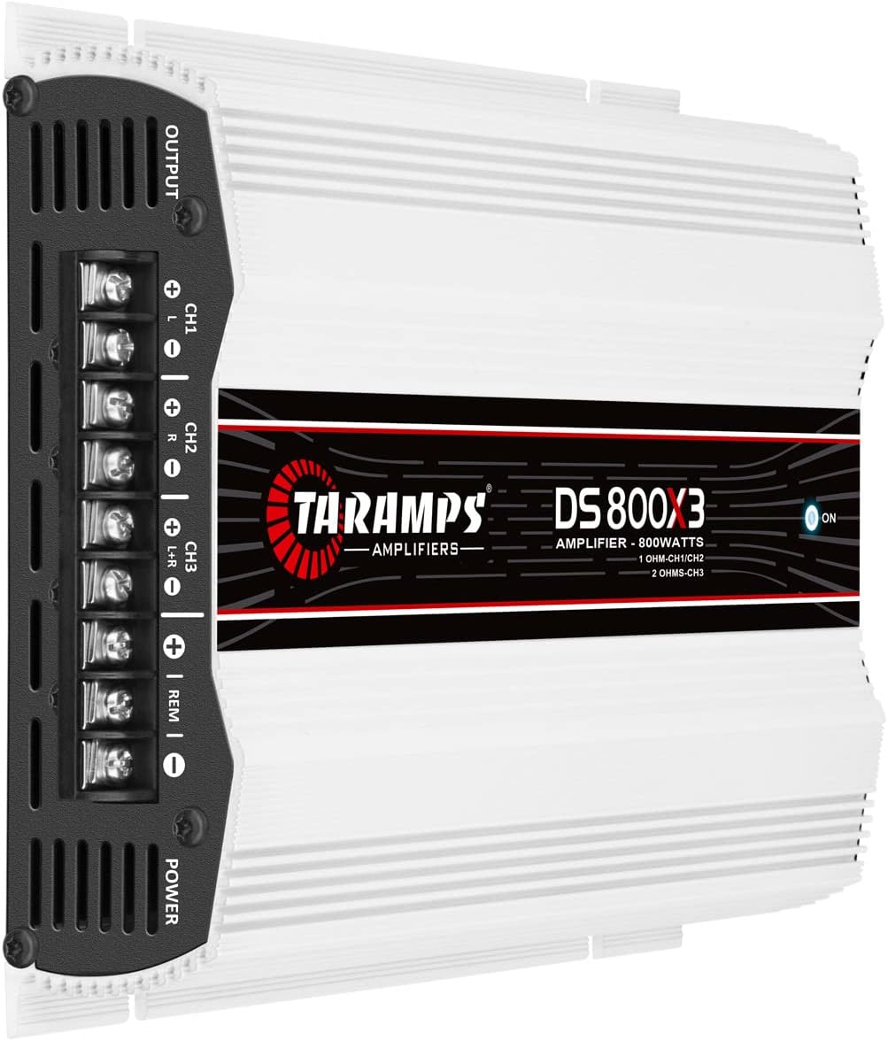 TARAMPS DS800X3.1 DS 800x3 800 Watts RMS 3 Channels 1 Ohm Amplifier Multichan...