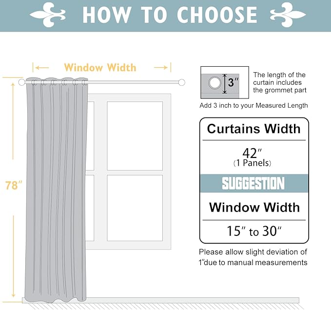 ChrisDowa Blackout Curtains 78 inches Long