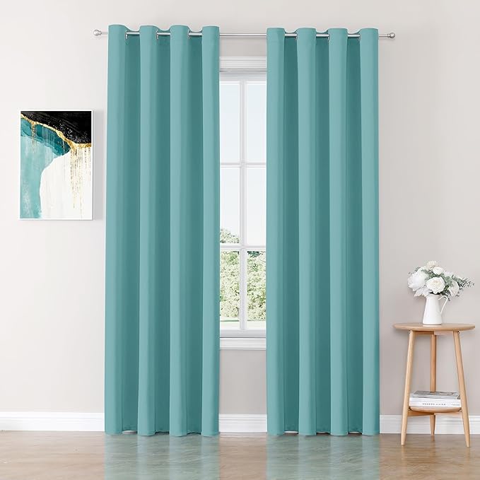 ChrisDowa Blackout Curtains 120 inches Long