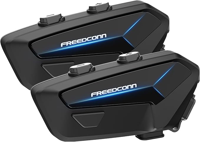 FreedConn FX Plus Motorcycle Helmet Bluetooth Headset, Auto-Join Mesh Network...