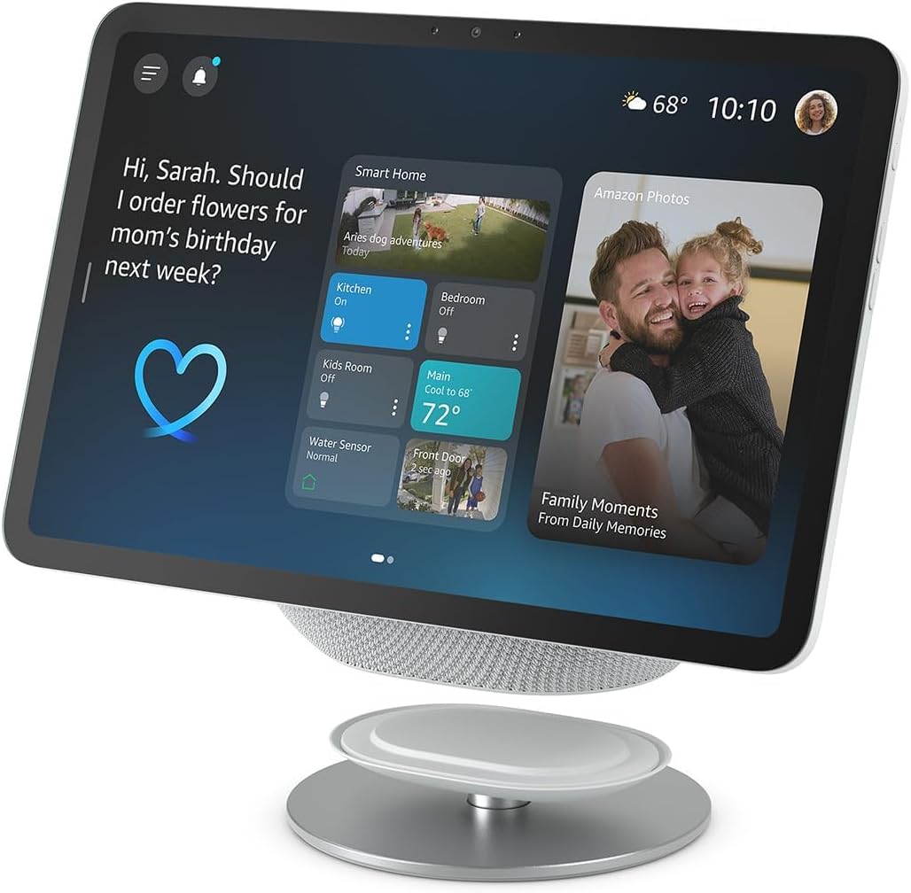 Amazon Echo Show 8 (2025 release) with Amazon Adjustable Stand | Glacier White