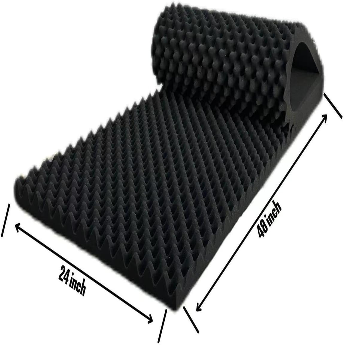 4 Pack Egg Crate Foam Sound Proof Foam Panels for Walls,48''X24'&...