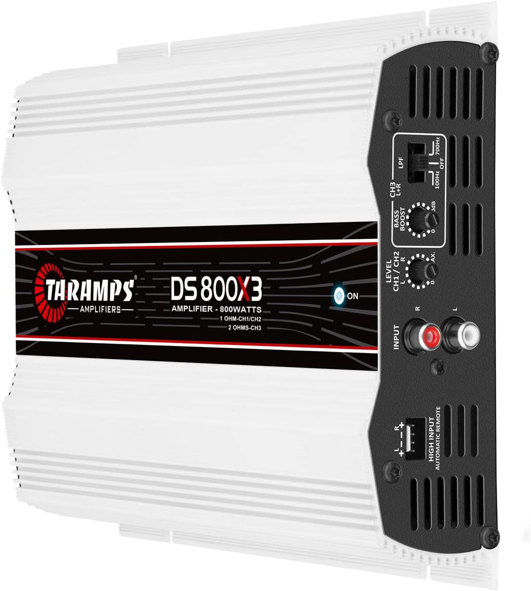 TARAMPS DS800X3.1 DS 800x3 800 Watts RMS 3 Channels 1 Ohm Amplifier Multichan...