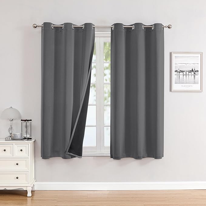 ChrisDowa 100% Blackout Curtains