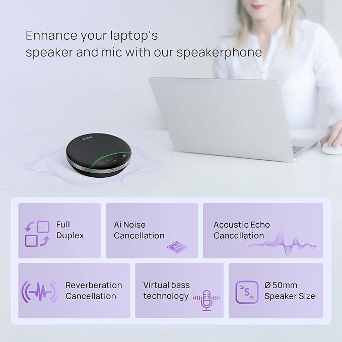 Yealink SP92 USB Speakerphone Bluetooth Conference Speakers and Microphone