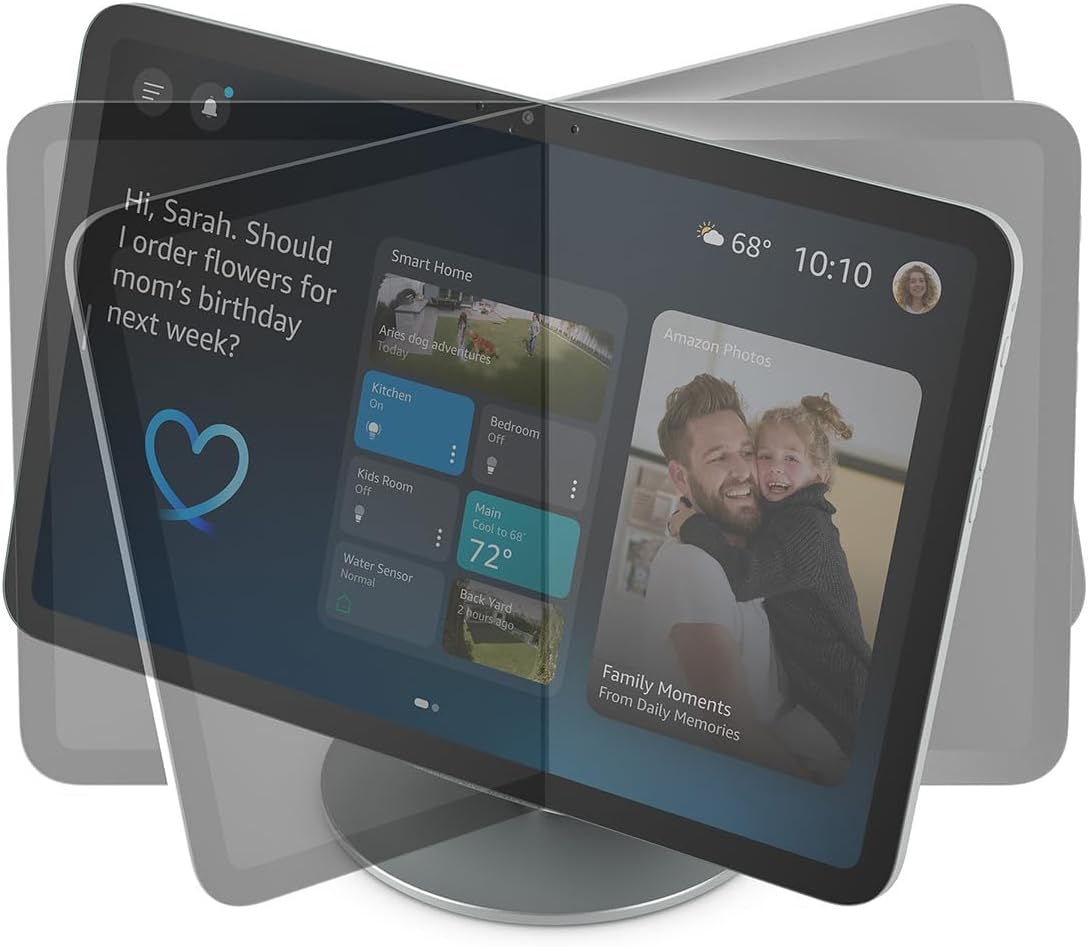 Amazon Echo Show 8 (2025 release) with Amazon Adjustable Stand | Glacier White