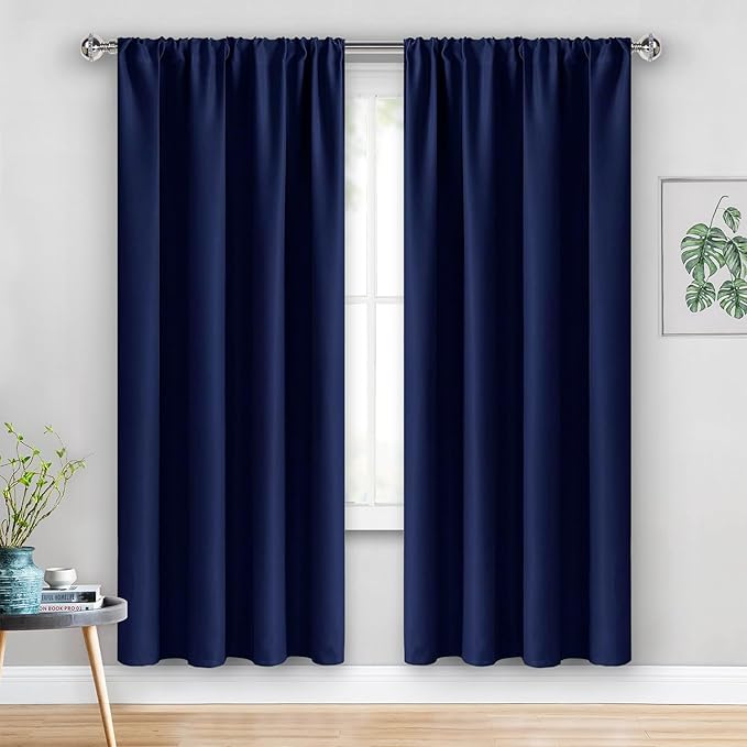 JIUZHEN Blackout Curtains for Bedroom (Set of 2)