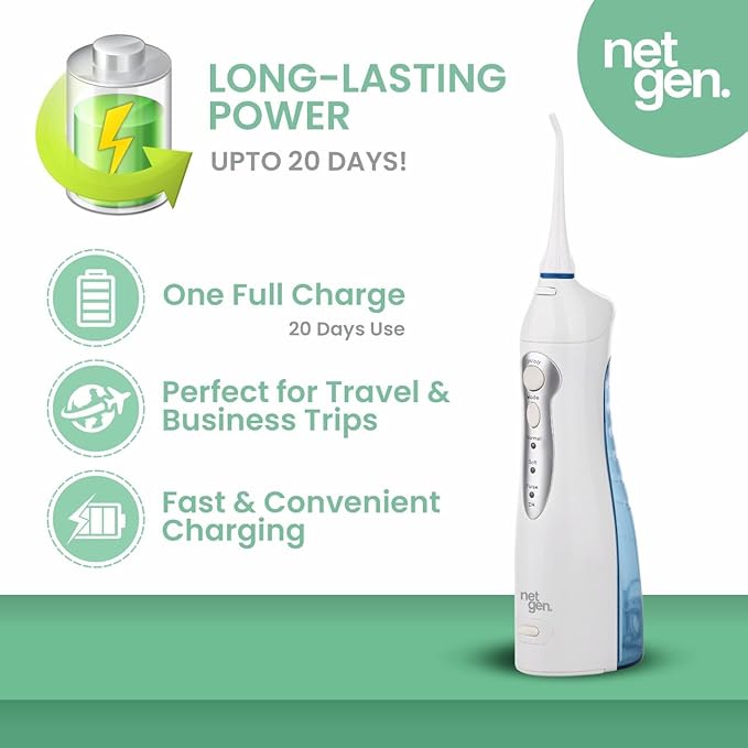 Cordless Water Dental Flosser for Teeth & Gums, Portable Electric Oral Ir...