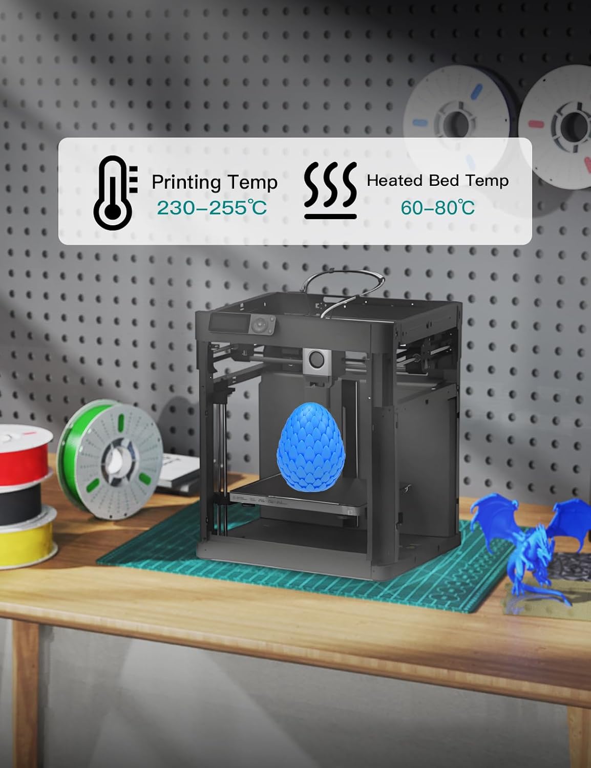 PINBALL PETG 3D Printer Filament 1.75mm High Precision Durable Strong Filamen...