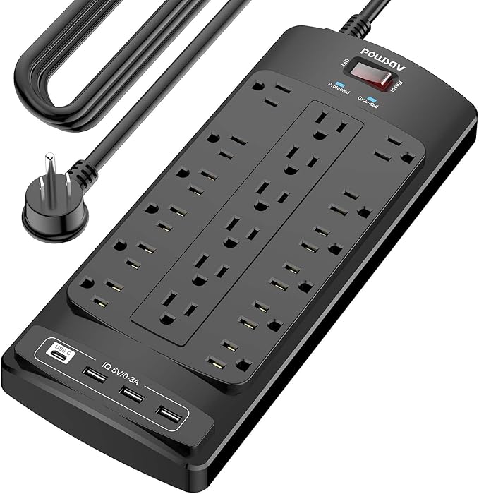 18 Outlets Surge Protector Power Strip