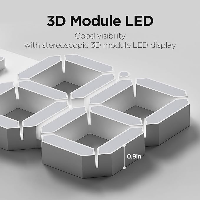 mooas 3D LED Clock