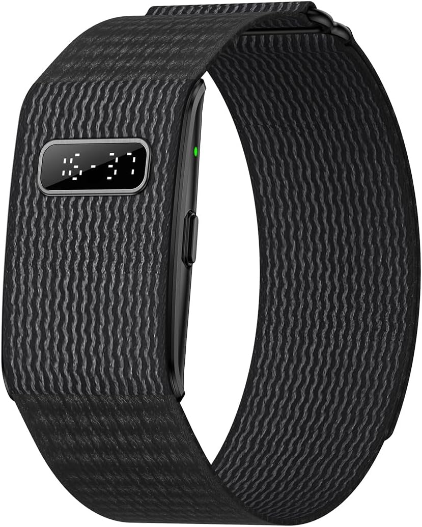 50+ Days Battery Life Fitness Tracker with Micro LED Display (Black)