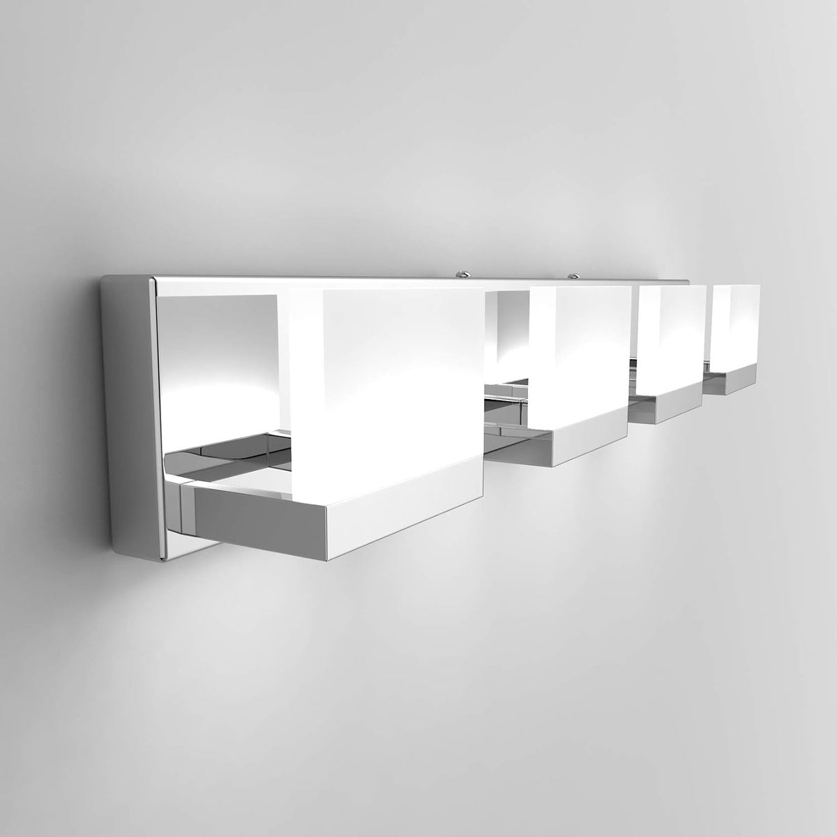 Tipace 4 Lights LED Modern Vanity Light Chrome Bathroom Lighting Fixture Up a...