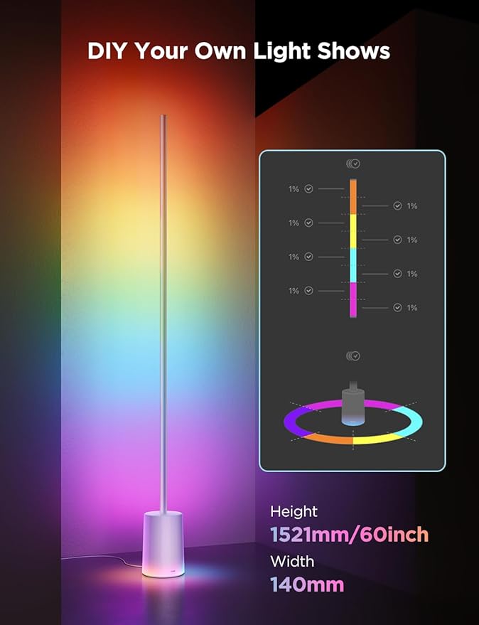 Govee Floor Lamp 2, Warm Cool White LED, Compatible