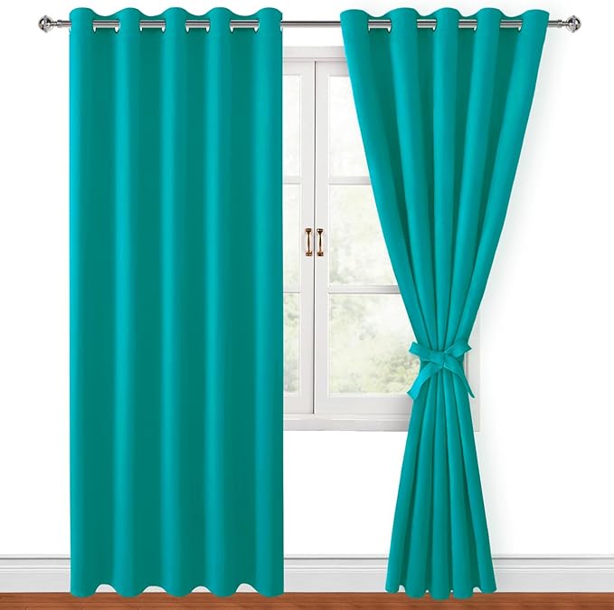 Hiasan Blackout Curtains for Bedroom, 60 x 84 Inches Long
