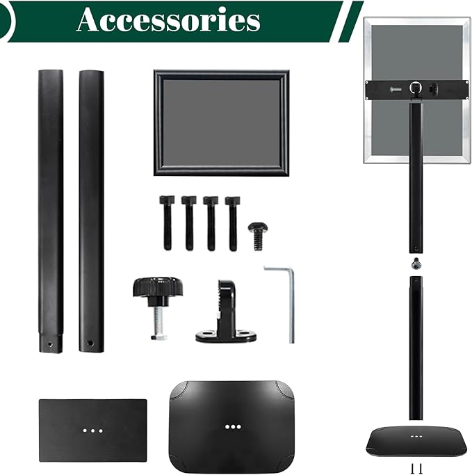 Mutualsign 3Pcs Heavy Duty Pedestal Sign Holder