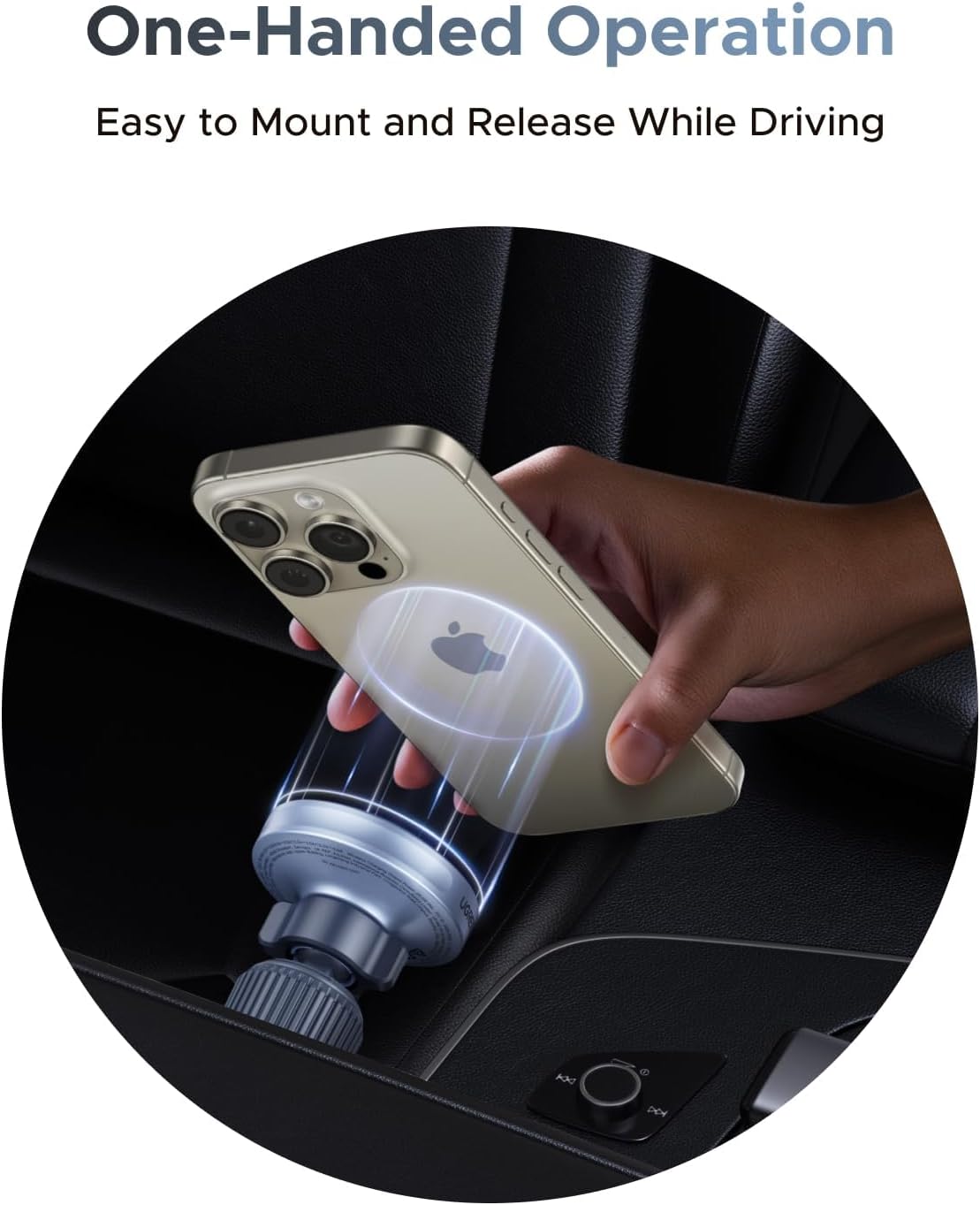 UGREEN MagFlow 25W Qi2.2 MagSafe Compatible Wireless Car Charger