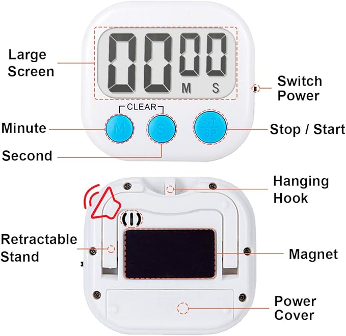 Classroom Timers for Teachers Kids Large Magnetic Digital Timer Teacher (24 P...